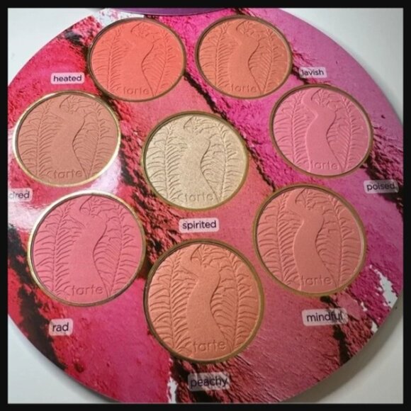 Tarte Big Blush Book 3 Palette Blushes and Highlighter Limited Edition NEW - Picture 2 of 3
